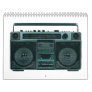 retro stereo calendar