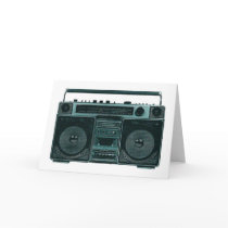 retro stereo card