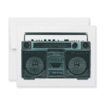 retro stereo invitation
