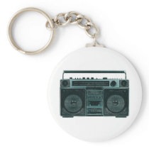 retro stereo key chains
