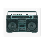 retro stereo postcard