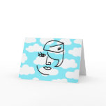 Retro Stewardess Greeting Card