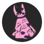 Retro Stickers Pink 1950s Party Dress