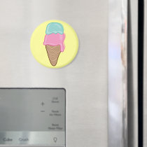 Retro Strawberry and Mint Ice-Cream Gift / Favor / Refrigerator Magnets