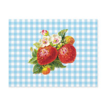 Retro Strawberry postcards