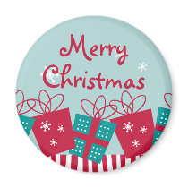 Retro Stripe Custom Holiday Magnet by pinkinkart Retro Stripe Custom Holiday Magnet