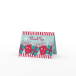 Retro Stripe Holiday Note Cards
