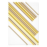 Retro Stripe Pattern RSVP Card Invitation