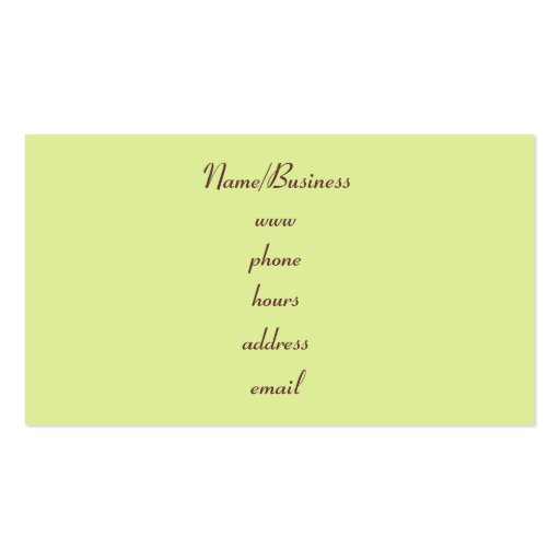 Retro Striped Business Card (back side)