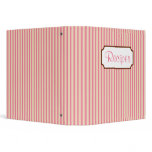 Retro Striped Recipe Binder