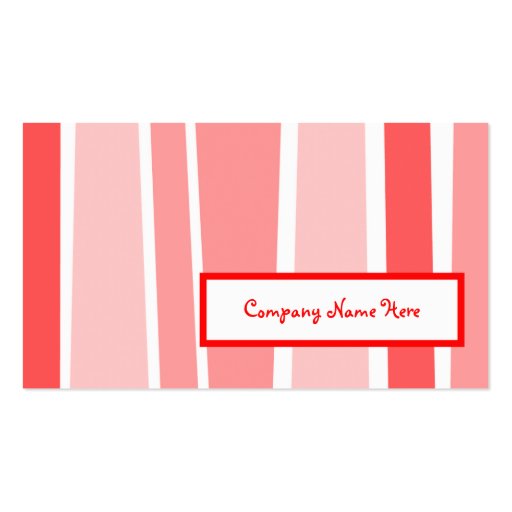 retro stripes : 2-sided : business card (front side)