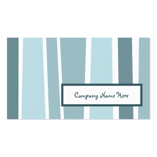 retro stripes : 2-sided : business card templates
