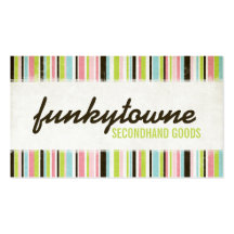 Retro Stripes Business Card