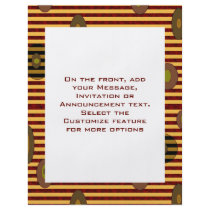 Retro stripes circles flyers by DonnaGraysonAbstract Retro stripes circles flyers