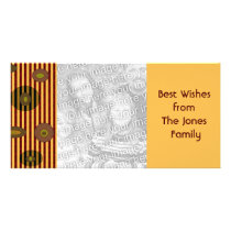 Retro stripes circles photo cards by DonnaGraysonAbstract Retro stripes circles photo cards