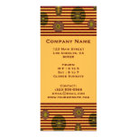 Retro stripes circles custom rack cards