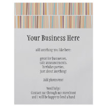 Retro Stripes Flyer