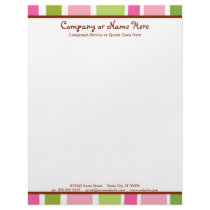 retro stripes letterhead