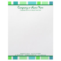 retro stripes letterhead