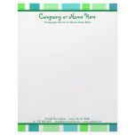 retro stripes letterhead design