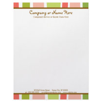retro stripes letterhead