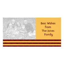 Retro stripes photo cards