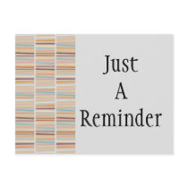 Retro Stripes Postcard