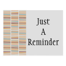 Retro Stripes Postcard