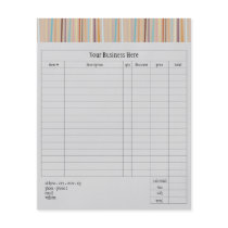 Retro Stripes Small Order Form flyers