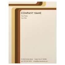 retro stripes : v.2 : letterhead