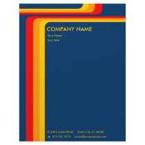 retro stripes : v.2 : letterhead