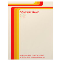 retro stripes : v.2 : letterhead