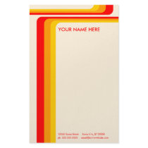 retro stripes : v.2 : stationery