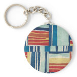 Retro Style Abstract Fabric Art Gifts - Customize Key Chain