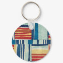 Retro Style Abstract Fabric Art Gifts - Customize keychains by naturetees Retro Style Abstract Fabric Art Gifts - Customize keychains