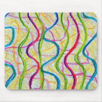 Retro Style Abstract Fabric Art Gifts - Customize mousepads