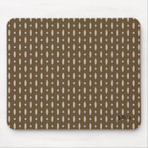 Retro Style Beaded Curtain Khaki mousepads
