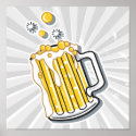 retro style beer graphic