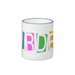 Retro-style Birder Ringer Mug