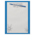 Retro style blank menu template flyer