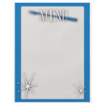 Retro style blank menu template flyers