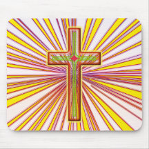 RETRO STYLE CROSS MOUSE PAD