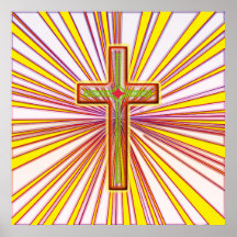 RETRO STYLE CROSS POSTER