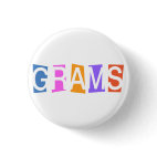 Retro-style Grams Round Button