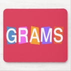 Retro-style Grams Standard Mousepad