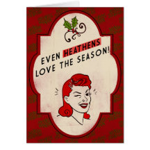 Retro-style Heathen Holiday Card