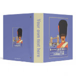 Retro style London travel ad binders