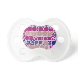 Retro Style Pattern Bling Dots Pacifiers