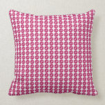 Retro Style Red Circles Pattern pillows
