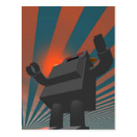 Retro Style Robot 4 Postcard